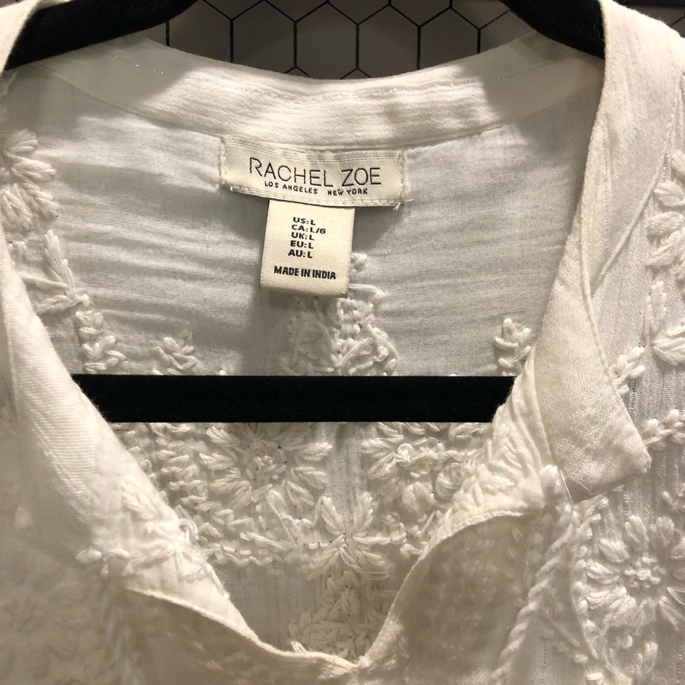 Rachel Zoe Country Chic  Embroidered Women's Top size Large - Picture 2 of 11